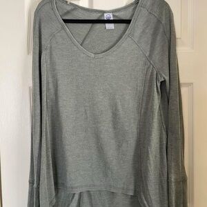 Green Long Sleeve Women's Top